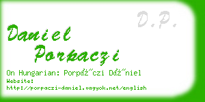 daniel porpaczi business card